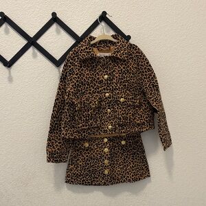 Crewcuts Leopard Print Kids Matching Set